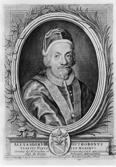 Papież Aleksander VIII (1610-1691). autorstwa Unknown artist