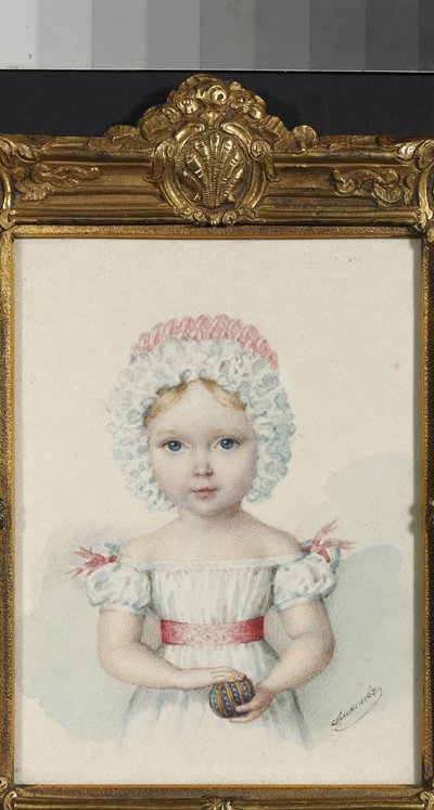 „Portret Wielkiej Księżnej Marii Nikołajewnej (1819-1876) córki cara Mikołaja I Rosji”” (Wielka Księżna Maria Nikołajewna (1819-1876)) Akwarela ze zbiorów prywatnych z lat 20. XIX wieku autorstwa Unknown artist