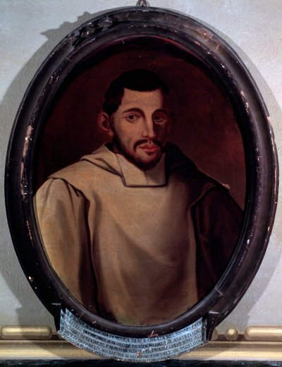 Portret Adriano Banchieri (1568-1634) Włoski kompozytor, teoretyk muzyki, organista i poeta Malarstwo Anonimowe. XVII-wieczne Konserwatorium Bolońskie G. Rossini autorstwa Unknown artist