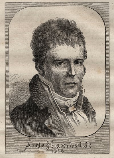 Portret Aleksandra von Humboldta (1769-1859) - ilustracja zaczerpnięta z „Wielkich Marynarzy XVIII wieku”” autorstwa Unknown artist