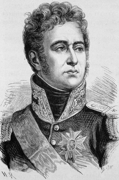 Portret Alexandre Law, markiza de Lauriston (1768 - 1828). Rycina z końca XIX wieku w „Histoire de France” H. Martina. autorstwa Unknown artist