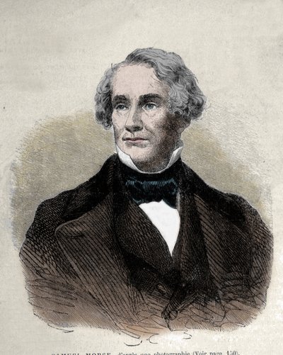 Portret amerykańskiego wynalazcy Samuela Finley Breese Morse
