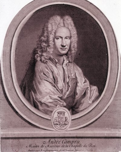 Portret André Campry (1660-1744), francuskiego kompozytora. autorstwa Unknown artist