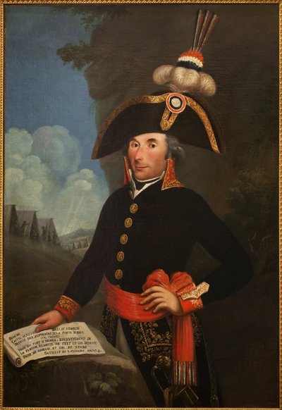Portret Andre Masseny (1758-1817, księcia Rivoli i księcia Essling, marszałka imperium), w mundurze generała dywizji. Obraz anonimowy, olej na płótnie 1796, portret autorstwa Unknown artist