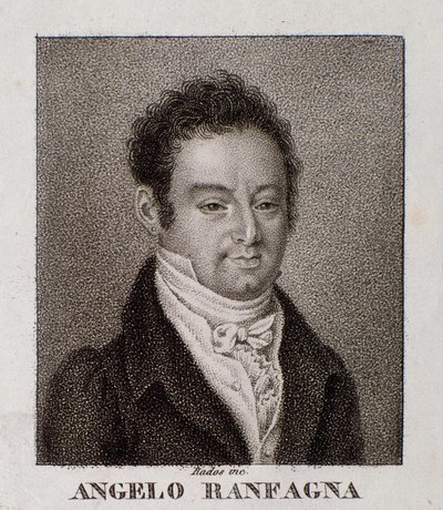 Portret Angelo Ranfagna (rycina) autorstwa Unknown artist