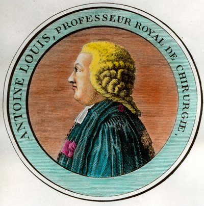 Portret Antoine Louisa (1723-1792) Królewski profesor chirurgii, sekretarz Królewskiej Akademii Chirurgicznej Grawerowanie XVIII-wiecznej kolekcji prywatnej autorstwa Unknown artist