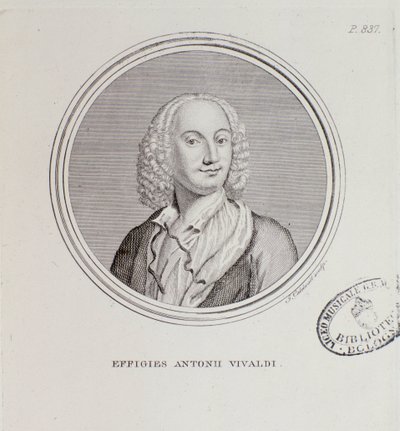 Portret Antonio Vivaldiego (rycina autorstwa Unknown artist
