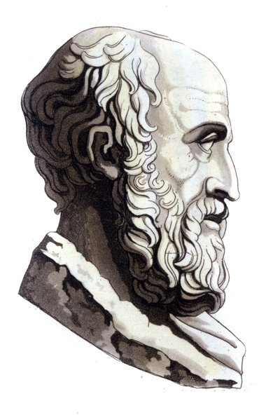 Portret mówcy strychowego Lizjasza (440-380 p.n.e.). autorstwa Unknown artist
