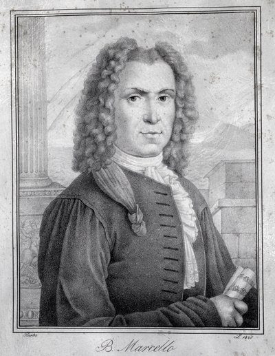 Portret Benedetto Marcello (grafika) autorstwa Unknown artist