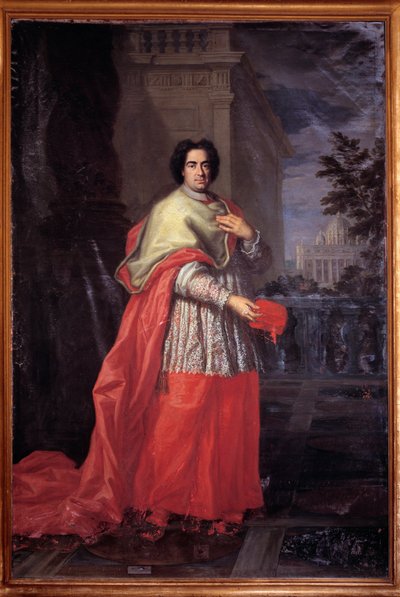 Portret kardynała Troiano Acquavivy z Aragony (olej na płótnie) autorstwa Unknown artist