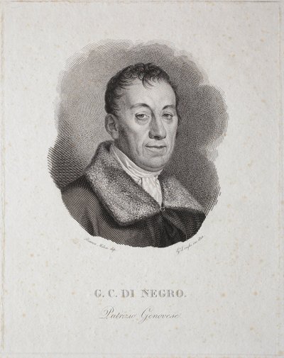 Portret Carlo Di Negro (rycina) autorstwa Unknown artist