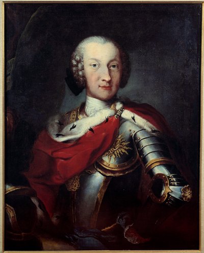 Portret Karola Emanuela III (1701-1773), księcia Sabaudii, króla Sardynii, wielkiego mistrza malarstwa Anuncjatek. XVIII-wieczny Paryż, Muzeum Legii Honorowej autorstwa Unknown artist