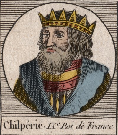 Portret Chilperyka I autorstwa Unknown artist