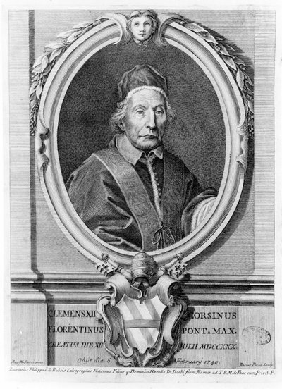 Portret Klemensa XII (1652-1740). autorstwa Unknown artist