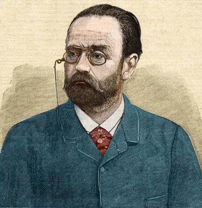 Portret Emila Zoli (1840-1902) francuskiego pisarza. autorstwa Unknown artist