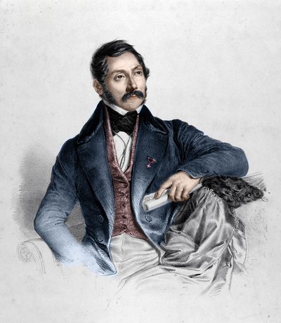 Portret Felice Romani, librecisty, poety i krytyka włoskiego (1788-1865). autorstwa Unknown artist