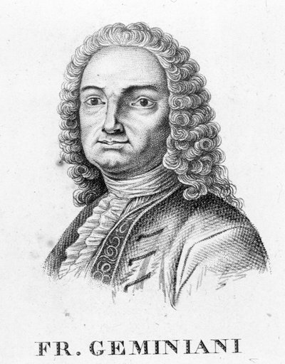 Portret Francesco Saverio Geminiani włoski muzyk (Lucca autorstwa Unknown artist