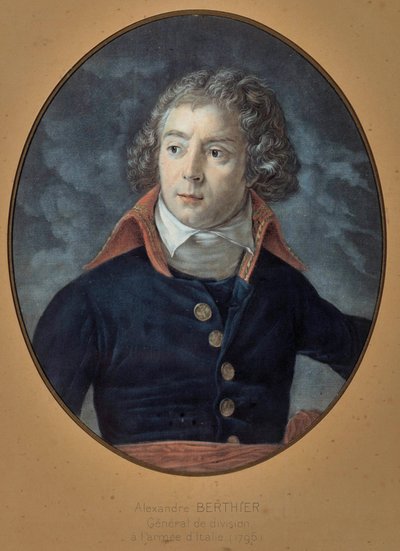 Portret generała Louisa Alexandre (Louis-Alexandre) Berthier (1753-1815) Anonimowy obraz autorstwa Unknown artist