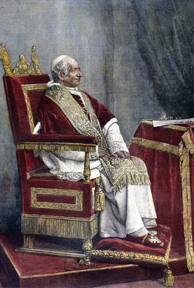 Portret Gioacchino PECCI, Leon XIII (1810 - 1903), 254 papież (1878 - 1903) autorstwa Unknown artist