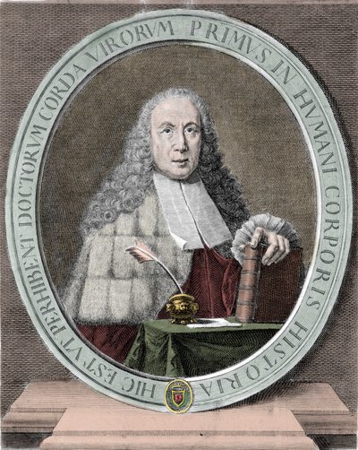 Portret Giovanniego Battisty Morgagni (1682-1771) Włoski lekarz i anatom. mediolański. autorstwa Unknown artist