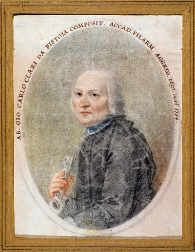 Portret Giovanniego Carlo Maria Clari (akwarela) autorstwa Unknown artist