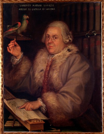 Portret Giovanniego Lorenzo Marianiego, włoskiego kompozytora (malarstwo autorstwa Unknown artist