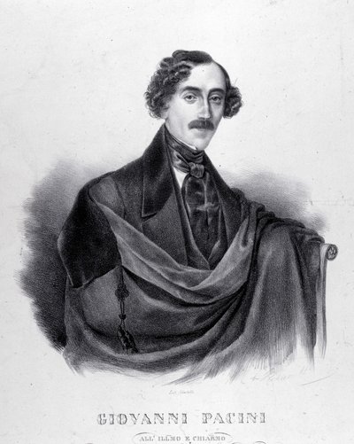 Portret Giovanniego Paciniego, włoskiego kompozytora (1796-1867). autorstwa Unknown artist
