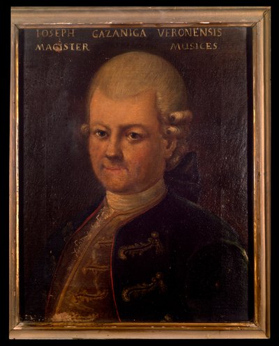 Portret Giuseppe Gazzanigi (1743-1818) włoskiego kompozytora Anonimowy obraz. 18 wiek. Bolonia, miejskie muzyczne muzeum bibliograficzne. autorstwa Unknown artist