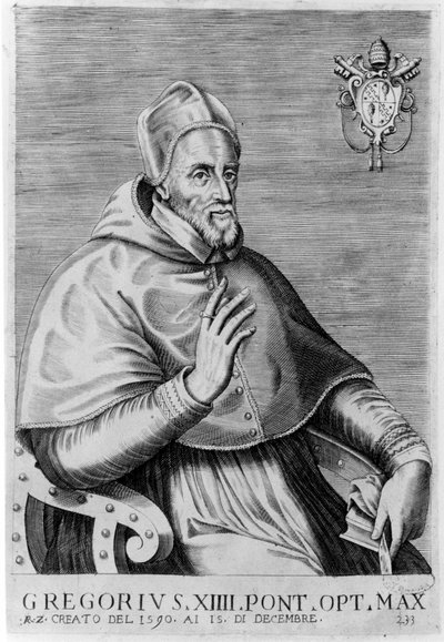 Portret Grzegorza XIV (1535 - 1591). autorstwa Unknown artist