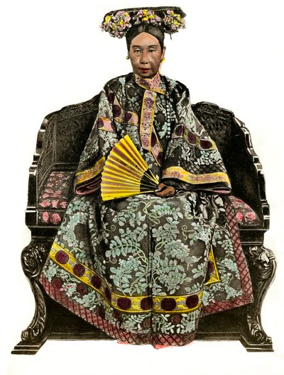 Portret Impress of China Tseu Hi (1834-1908) Cixi (lub Ts