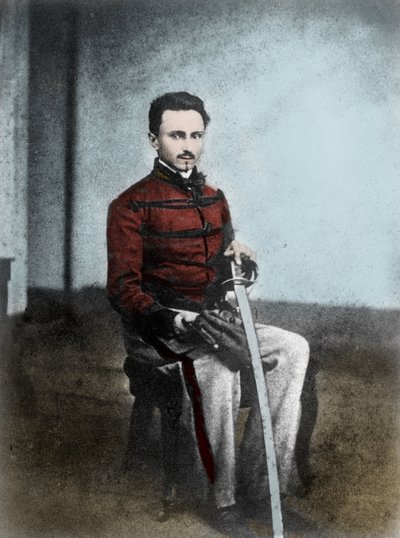 Portret Ippolito NIEVO (1831-61) Włoski pisarz i patriota. autorstwa Unknown artist
