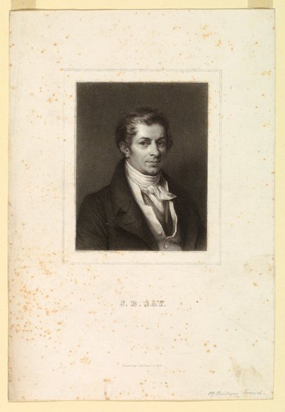 Portret J.B. Say autorstwa Unknown artist