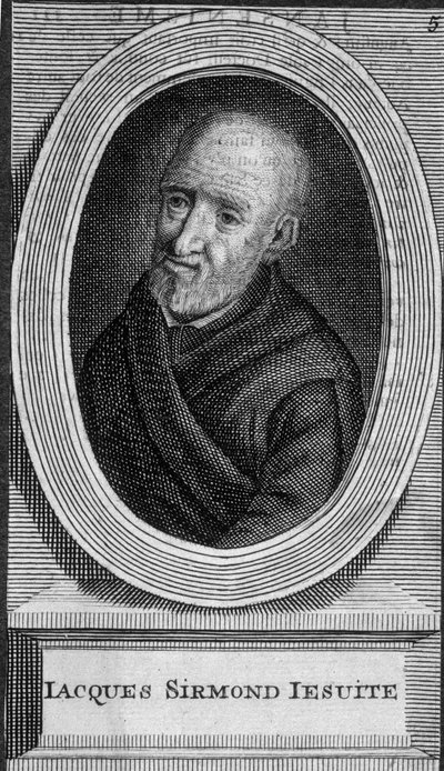 Portret Jacquesa Sirmonda, jezuity – b.d. autorstwa Unknown artist