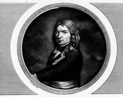 Portret Jean Etienne Championeta, generała francais (1762-1800). Grawer w „”Kompletny zbiór obrazów historycznych rewolucji francuskiej, w trzech tomach.””” 1804. autorstwa Unknown artist