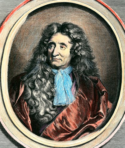 Portret Jeana de La Fontaine .a autorstwa Unknown artist