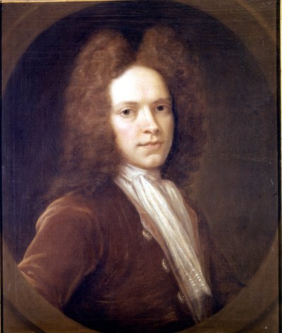 Portret Johna Christophera Pepuscha (1667 - 1752) Brytyjski kompozytor. autorstwa Unknown artist