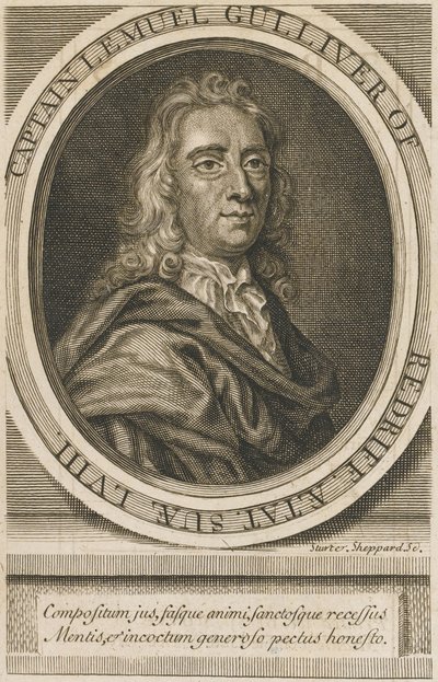 Portret Jonathana Swifta (1667-1745) Grawiura 1726 Kolekcja privee autorstwa Unknown artist