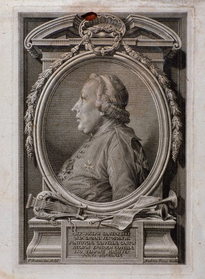 Portret Josepha Santarelli (rycina autorstwa Unknown artist
