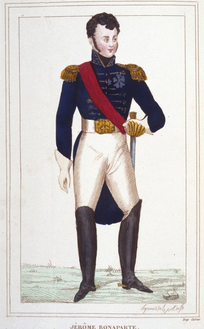 Portret Jêrome Bonaparte 1784-1860 grawerowanie 1830 autorstwa Unknown artist
