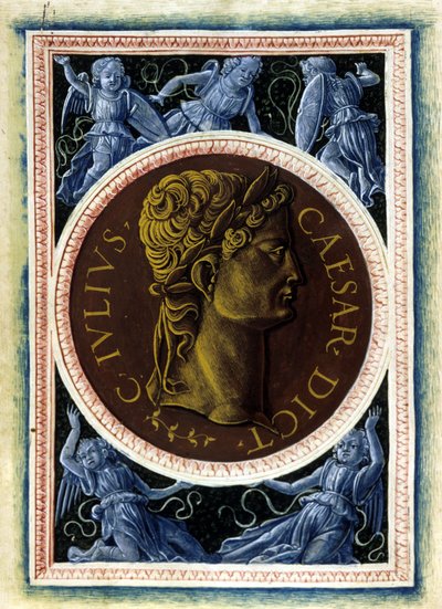 Portret Juliusza Cezara - w „Ilustrowanych ludziach” Svetonio autorstwa Unknown artist