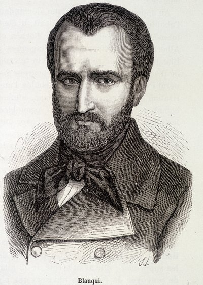 Portret Louis Auguste (Louis-Auguste) Blanqui (1805-1881) Francuski socjalista i teoretyk rewolucji autorstwa Unknown artist