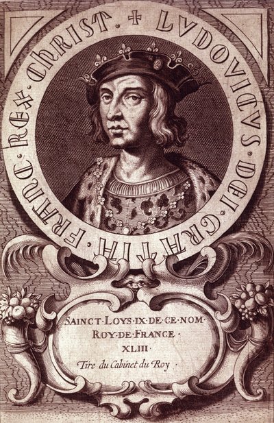 Portret Ludwika IX lub Świętego Ludwika (1214 - 1270). autorstwa Unknown artist