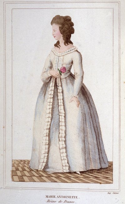 Portret Marii Antoniny (1755-1793) Grawerowane 1830 autorstwa Unknown artist