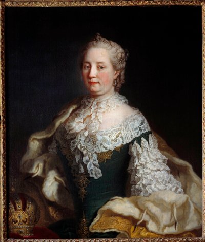 Portret Marii Teresy z Austrii – Habsburg Lorraine (Marie Therese Iere z Węgier) (1717-1780) Anonimowy obraz z XVIII wieku. Nancy, Musee historique lorrain - Portret Marii Teresy z Austrii Habsburg-Lorraine (Maria Teresa I z Hunga autorstwa Unknown artist