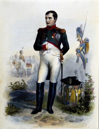 Portret Napoleona Ier. Rycina z XIX wieku. autorstwa Unknown artist