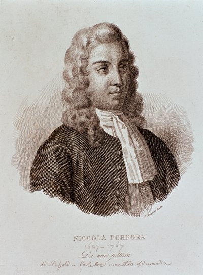 Portret Niccoli Porpory (rycina autorstwa Unknown artist