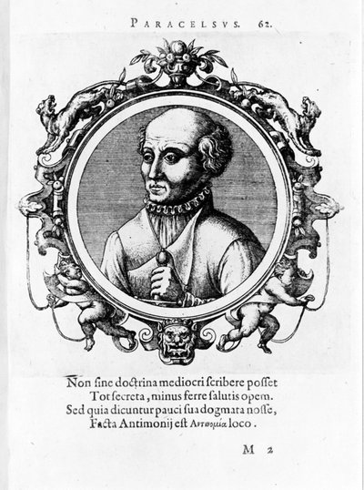 Portret Philippa Aureolus Theophrastus Bombast von Hohenheim Paracelsus autorstwa Unknown artist