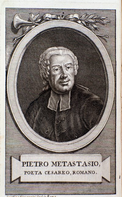 Portret Pietro Metastasio (rycina) autorstwa Unknown artist