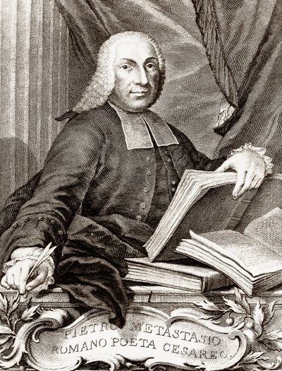 Portret Pietro Trapassi, zwany Pietro Metastasio (Metastase) (1698-1782) włoski poeta i librecista autorstwa Unknown artist