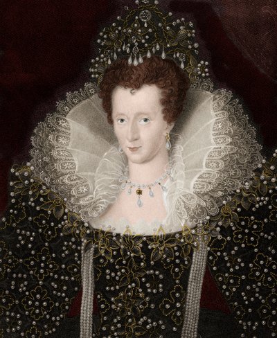 Portret królowej Elżbiety Iere (Elizabeth) z Anglii (1533-1603) Elżbieta I autorstwa Unknown artist